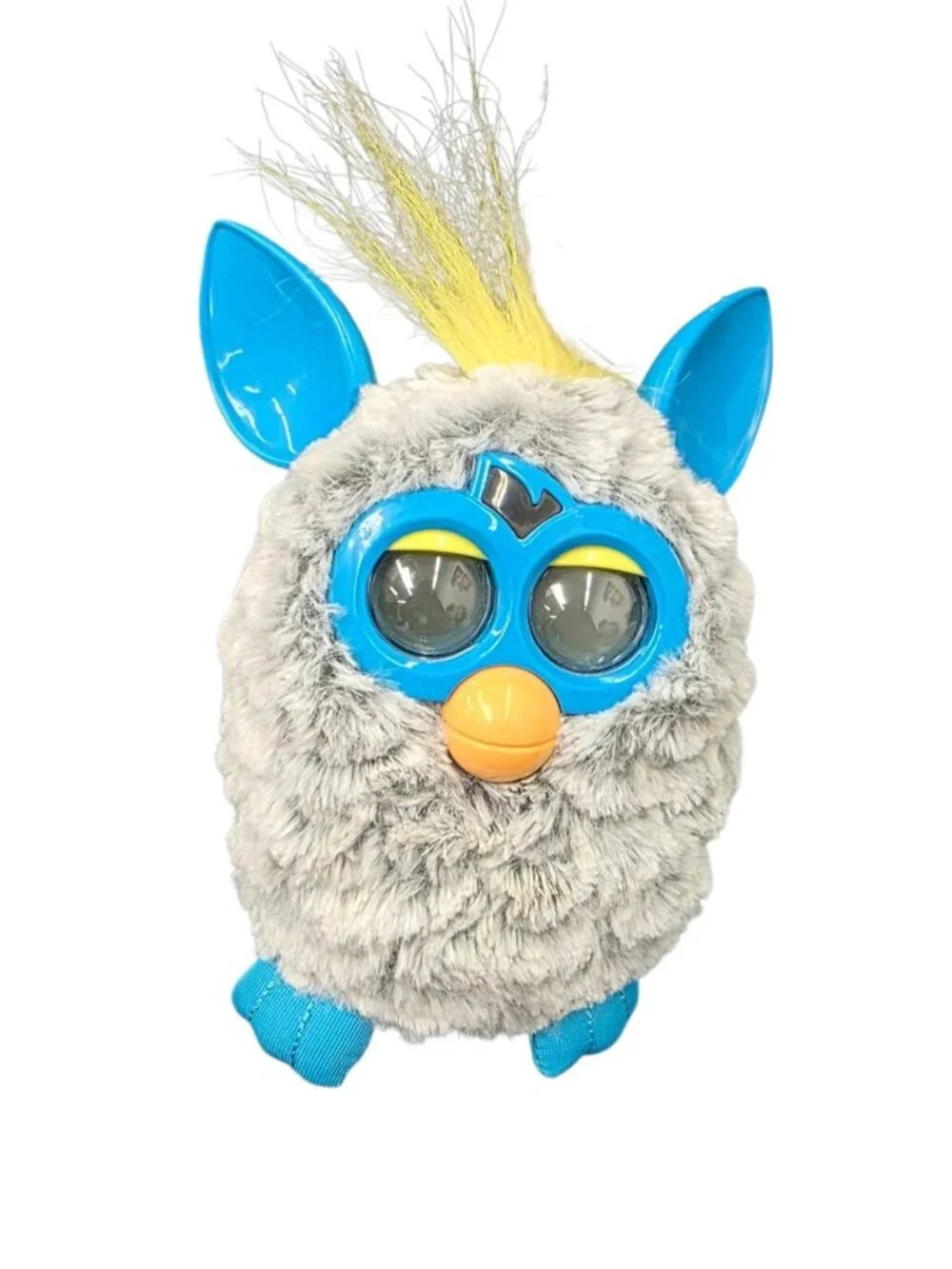 2012 Hasbro Furby Boom Grey & Teal Blue Interactive Toy TESTED & WORKING - Picture 1 of 7